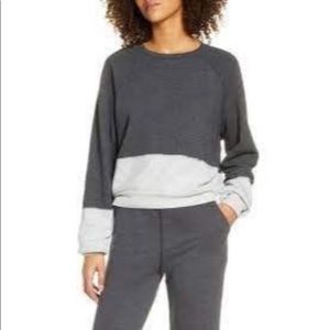 EUC Zella Dip Dye Gray Forged Sweatshirt from Nordstrom